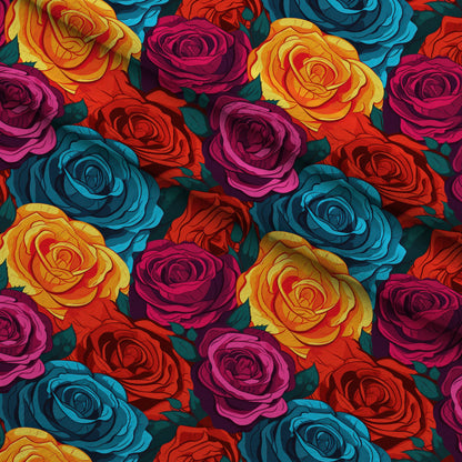 Inked Blooms Pattern 5 Minky Fabric