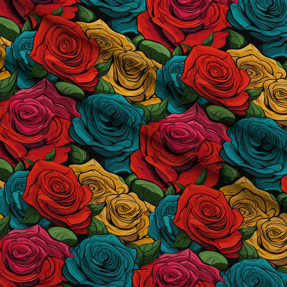 Inked Blooms Pattern 6 Minky Fabric
