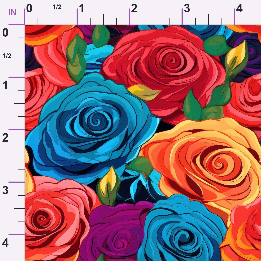 Inked Blooms Pattern 9 Minky Fabric