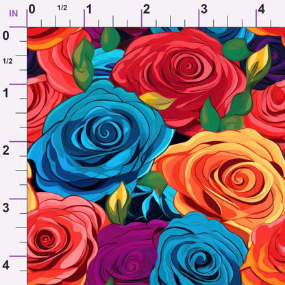 Inked Blooms Pattern 9 Minky Fabric