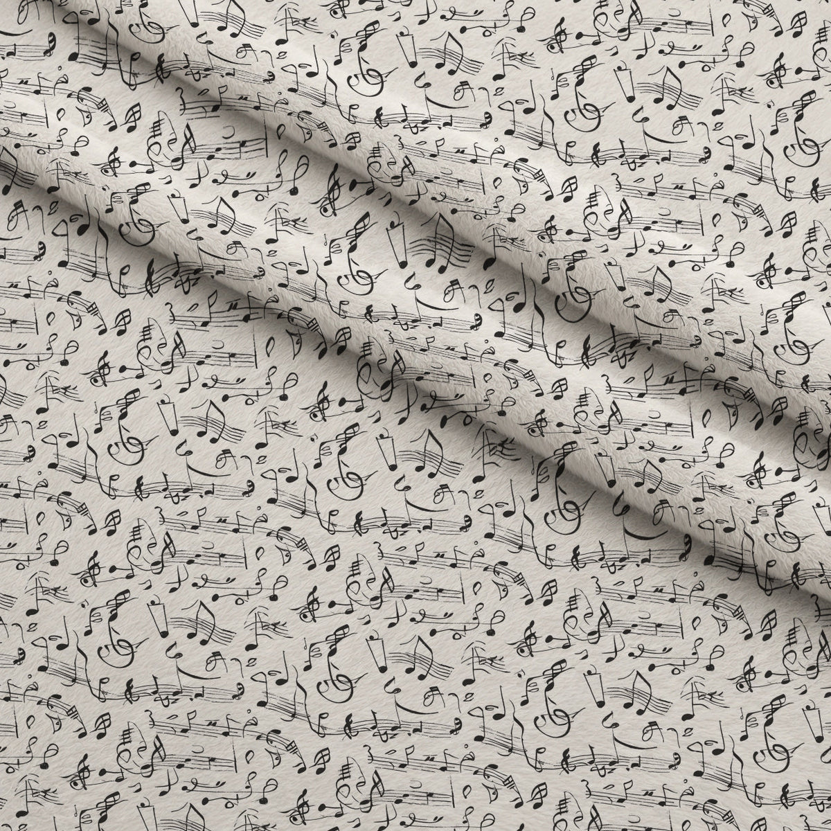 Inked Melodies Pattern 5 Minky Fabric