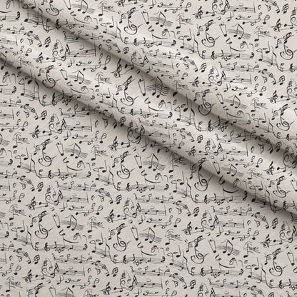 Inked Melodies Pattern 5 Minky Fabric