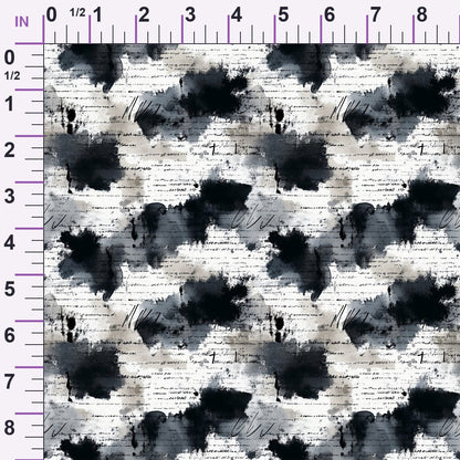 Inkwash Manuscript Pattern 1 Minky Fabric