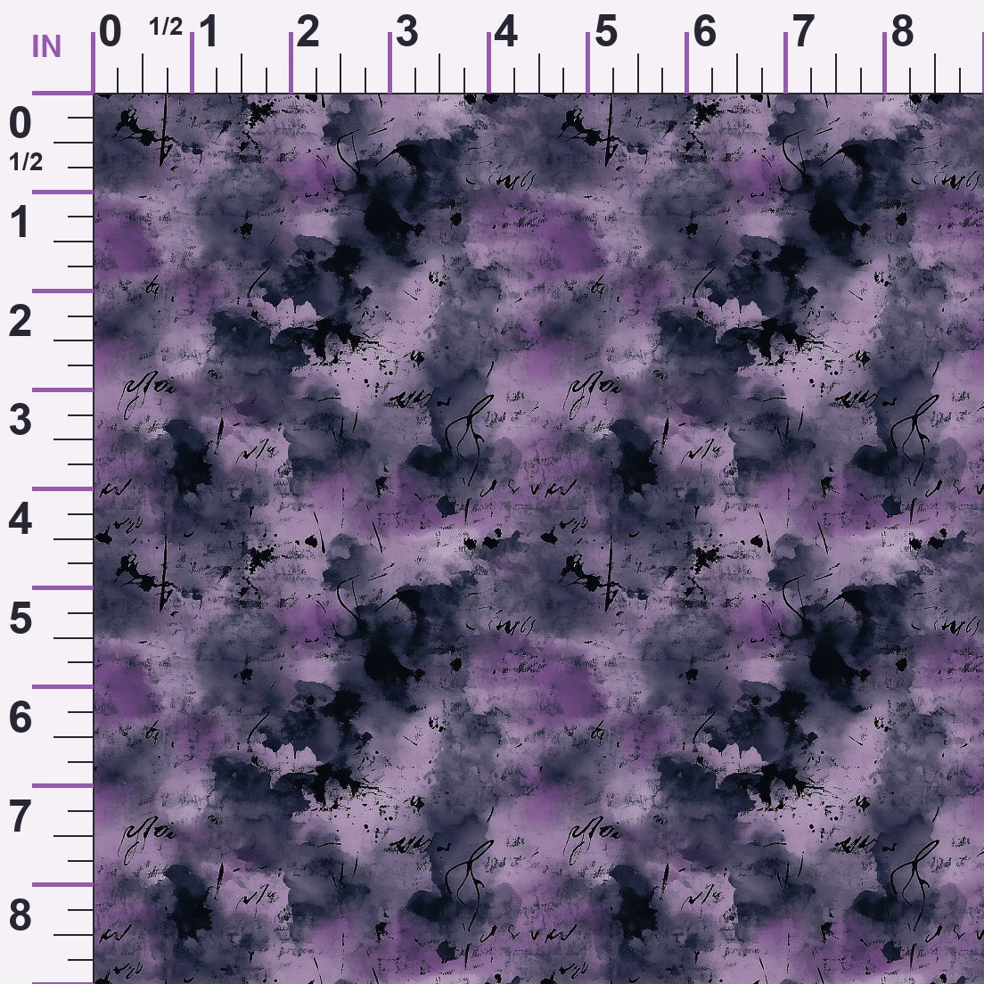 Inkwash Manuscript Pattern 12 Minky Fabric