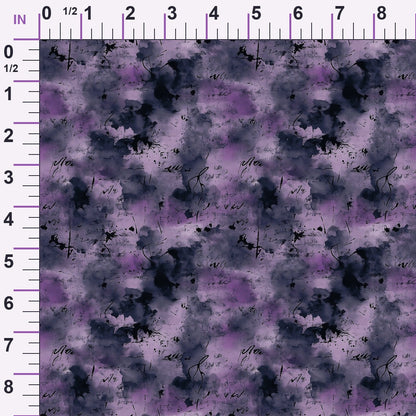 Inkwash Manuscript Pattern 12 Minky Fabric