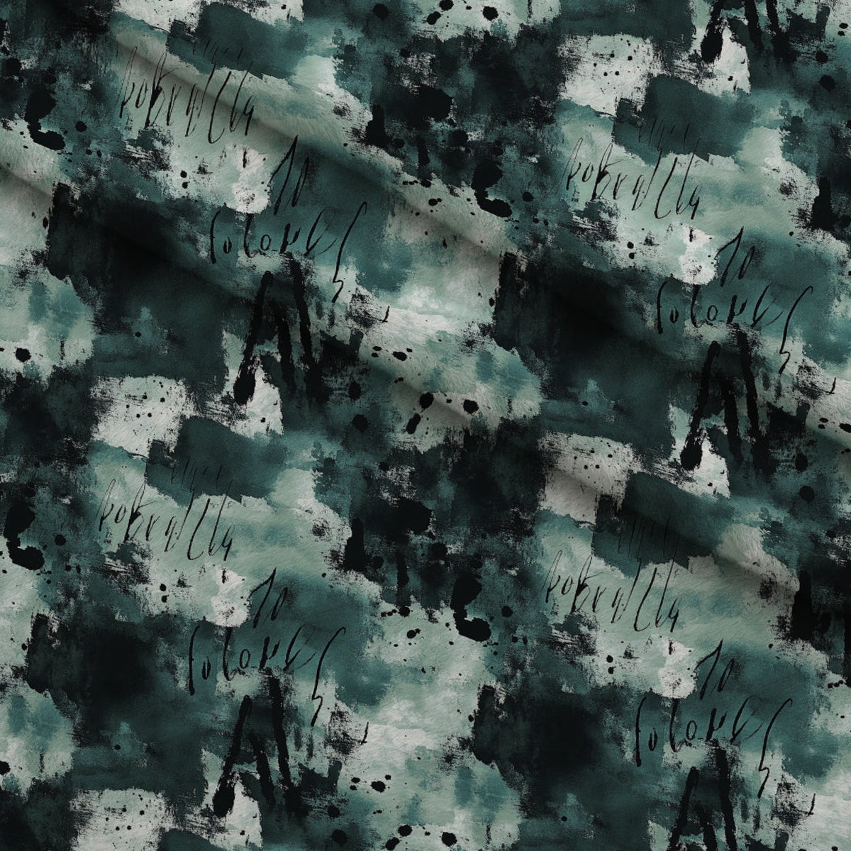 Inkwash Manuscript Pattern 5 Minky Fabric