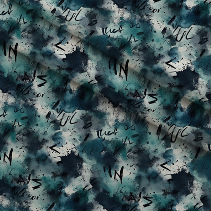 Inkwash Manuscript Pattern 6 Minky Fabric