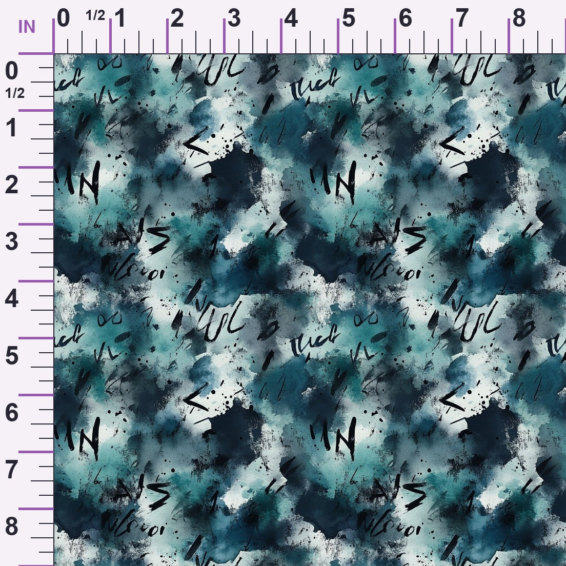 Inkwash Manuscript Pattern 6 Minky Fabric