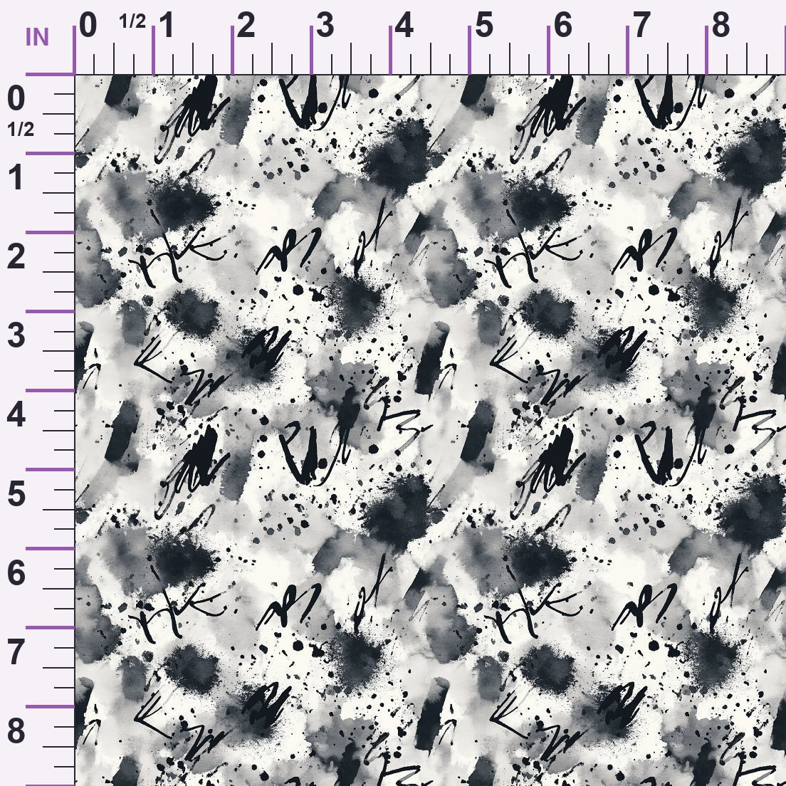 Inkwash Manuscript Pattern 8 Minky Fabric