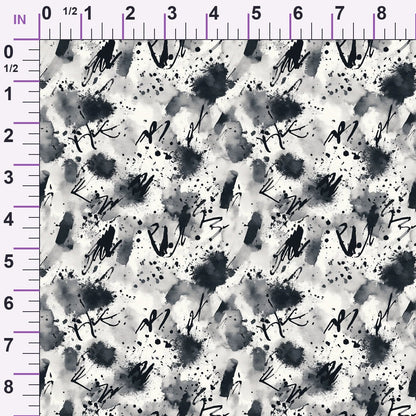 Inkwash Manuscript Pattern 8 Minky Fabric