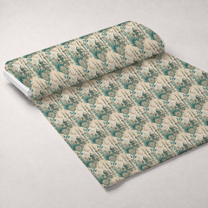 Islamic Blue Pattern 1 Minky Fabric