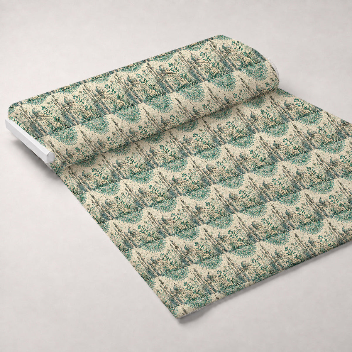 Islamic Blue Pattern 9 Minky Fabric