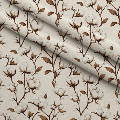 Ivory Boll Harvest Pattern 11 Minky Fabric