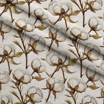 Ivory Boll Harvest Pattern 4 Minky Fabric