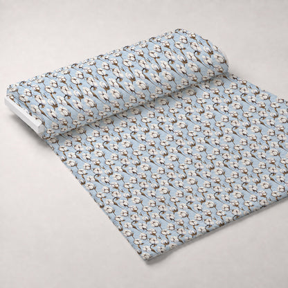 Ivory Boll Harvest Pattern 6 Minky Fabric