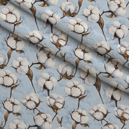Ivory Boll Harvest Pattern 6 Minky Fabric