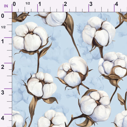 Ivory Boll Harvest Pattern 6 Minky Fabric