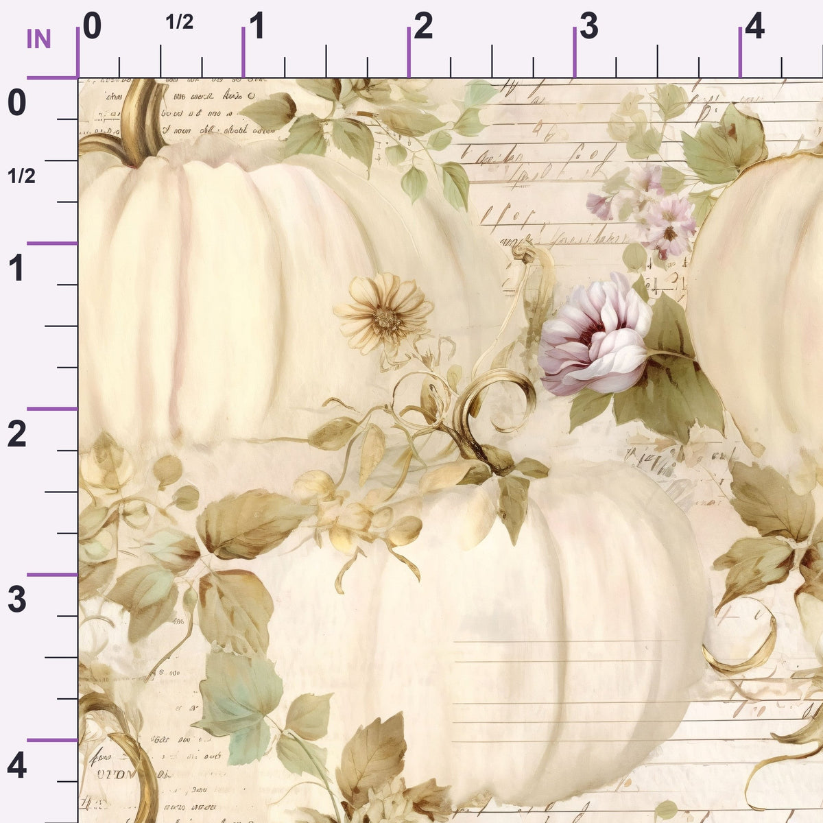 Ivory Harvest Pattern 10 Minky Fabric