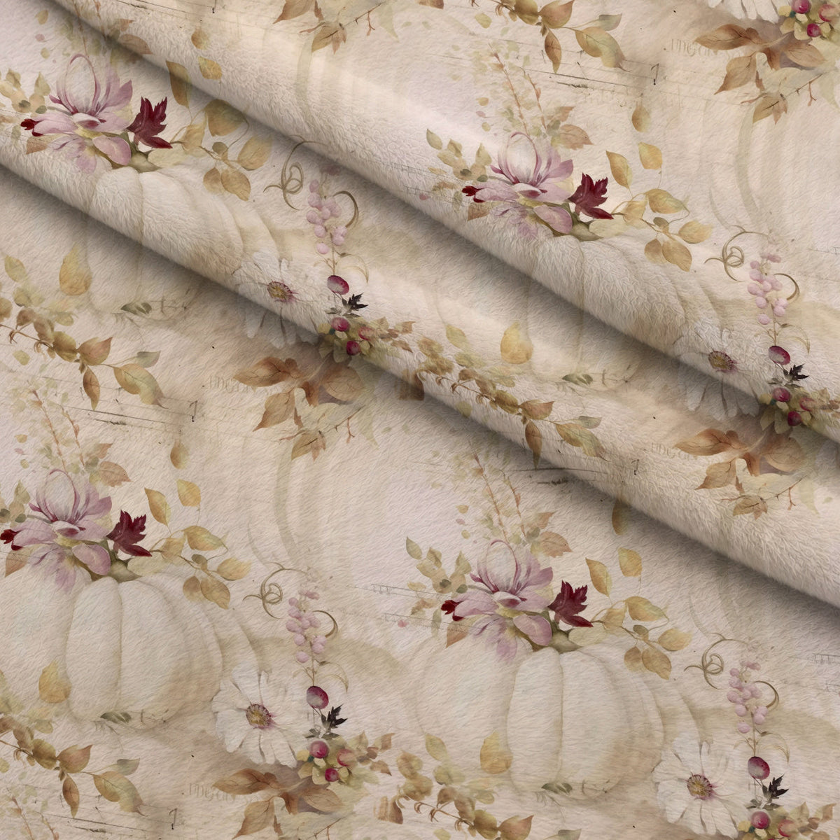 Ivory Harvest Pattern 13 Minky Fabric