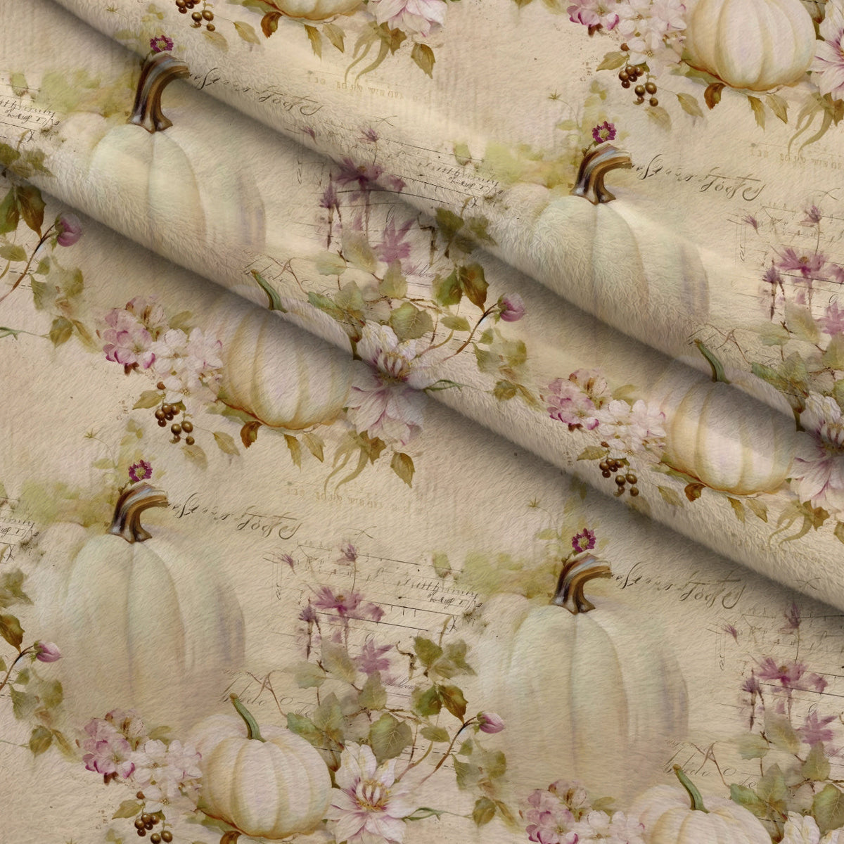 Ivory Harvest Pattern 16 Minky Fabric