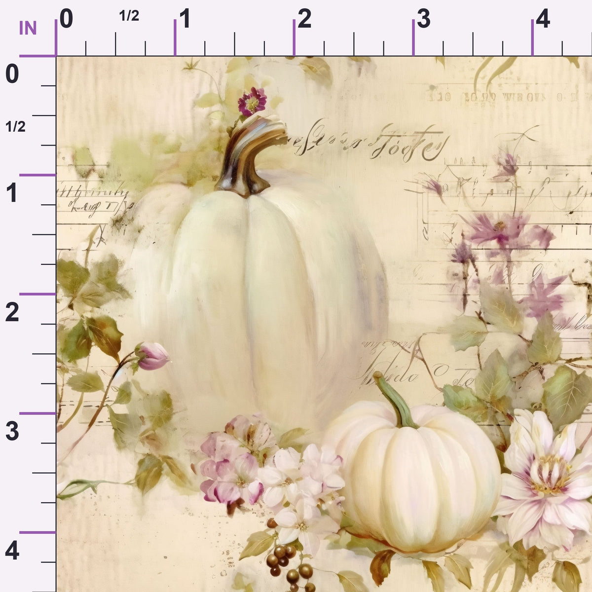 Ivory Harvest Pattern 16 Minky Fabric