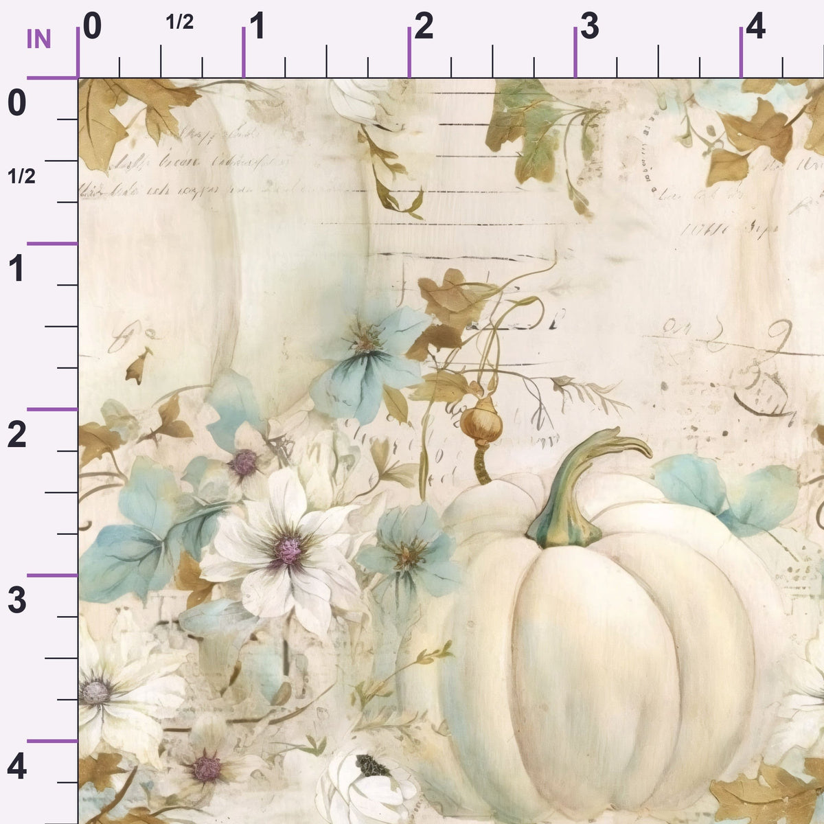 Ivory Harvest Pattern 17 Minky Fabric