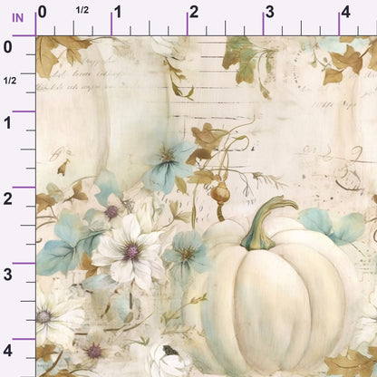 Ivory Harvest Pattern 17 Minky Fabric