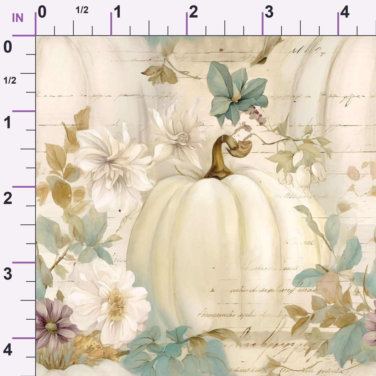 Ivory Harvest Pattern 19 Minky Fabric