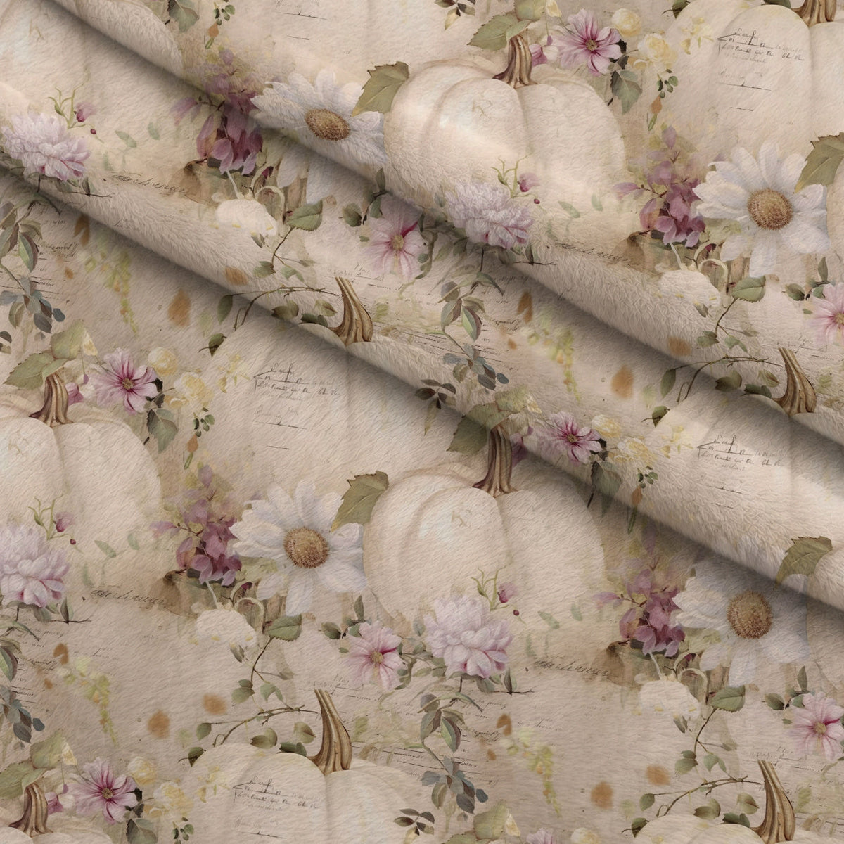Ivory Harvest Pattern 20 Minky Fabric