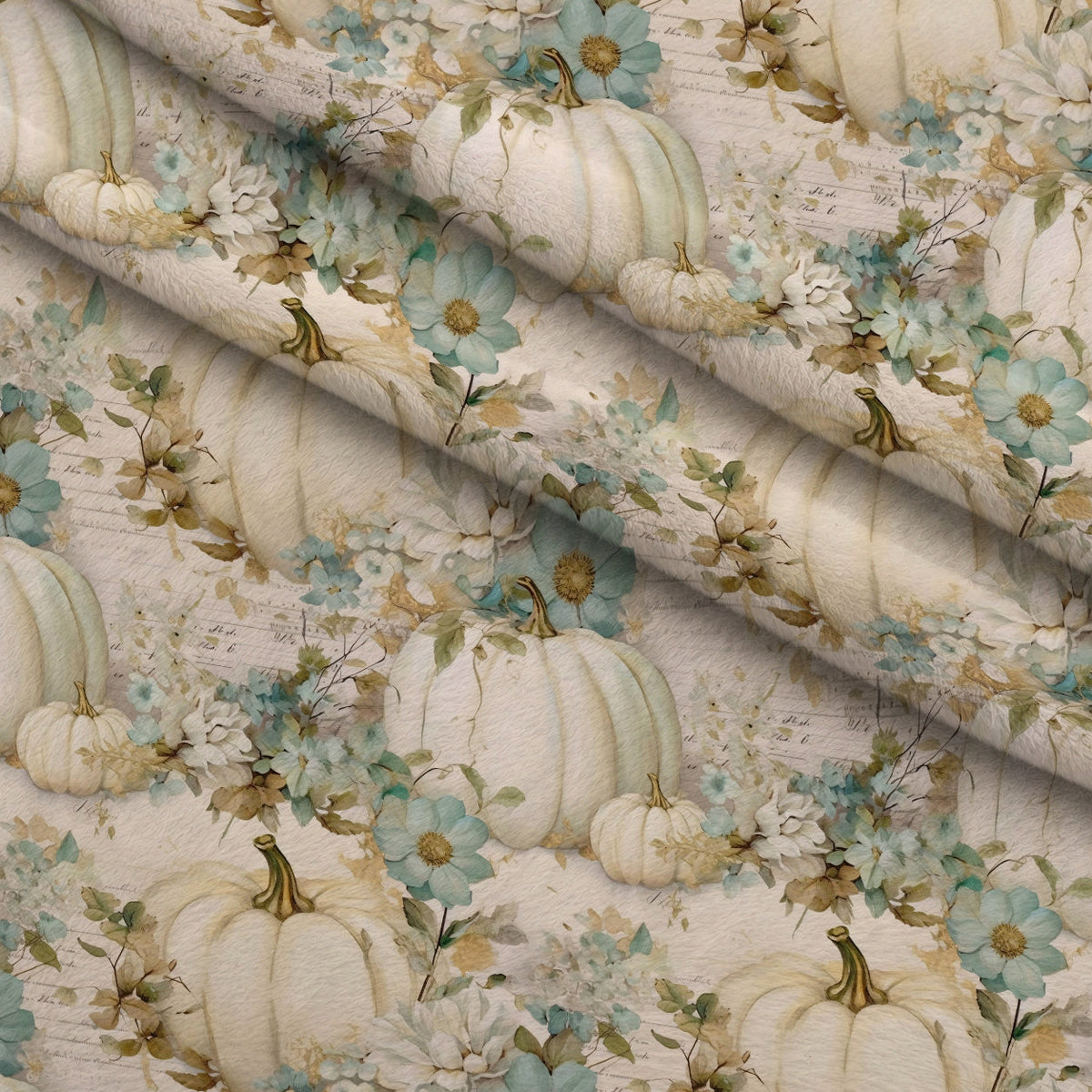 Ivory Harvest Pattern 4 Minky Fabric