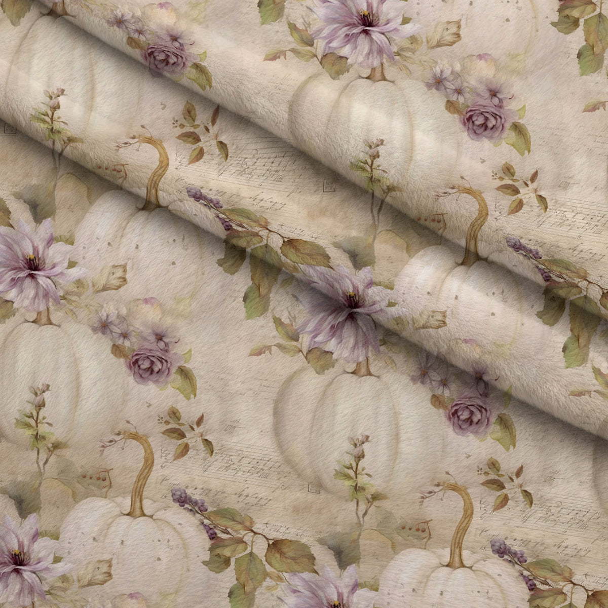 Ivory Harvest Pattern 5 Minky Fabric