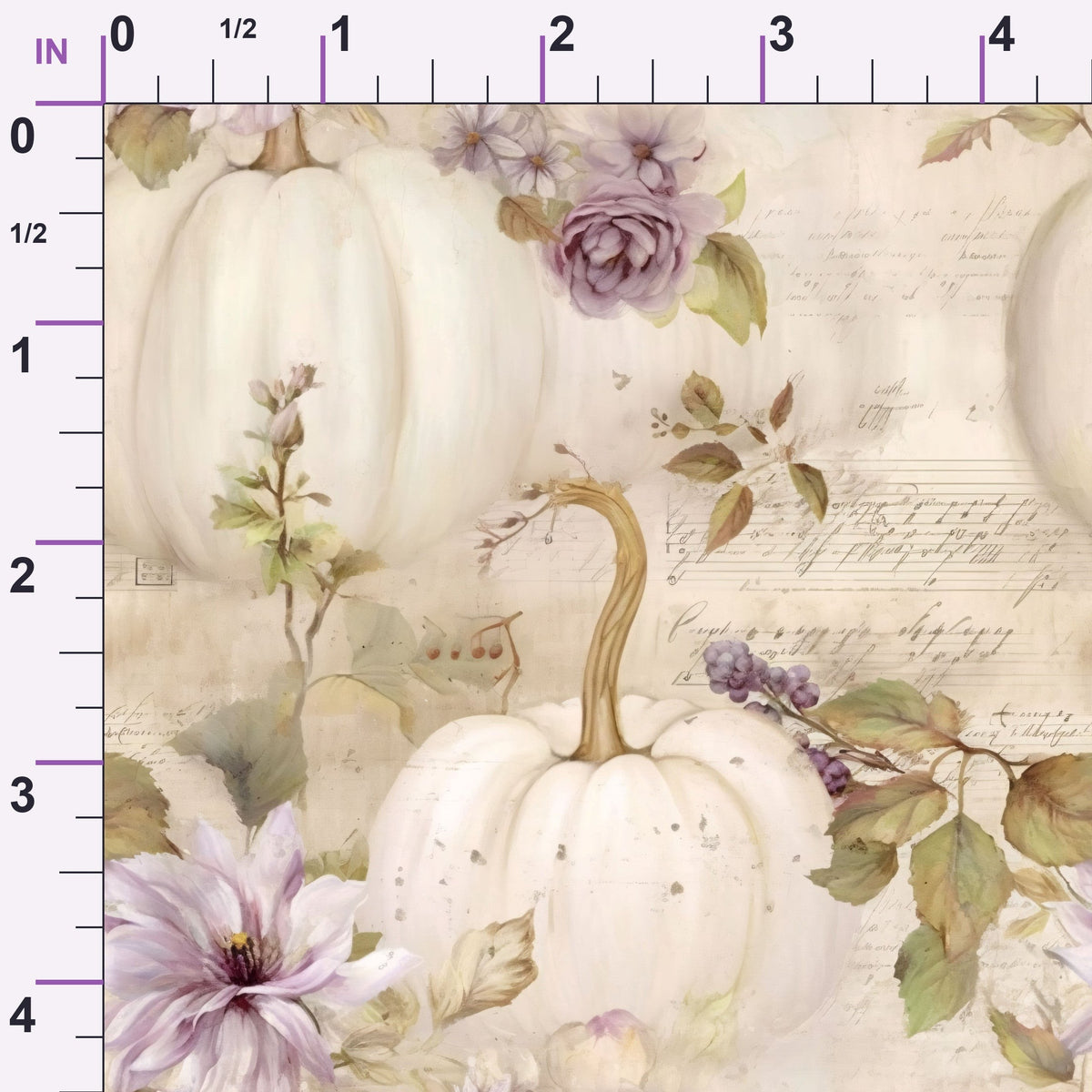 Ivory Harvest Pattern 5 Minky Fabric