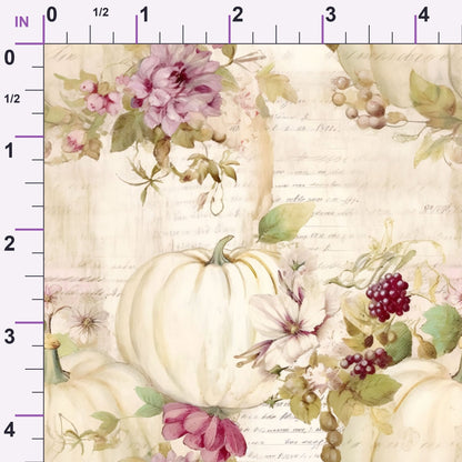 Ivory Harvest Pattern 6 Minky Fabric