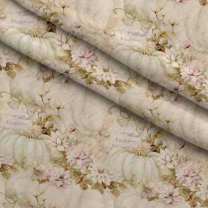 Ivory Harvest Pattern 8 Minky Fabric