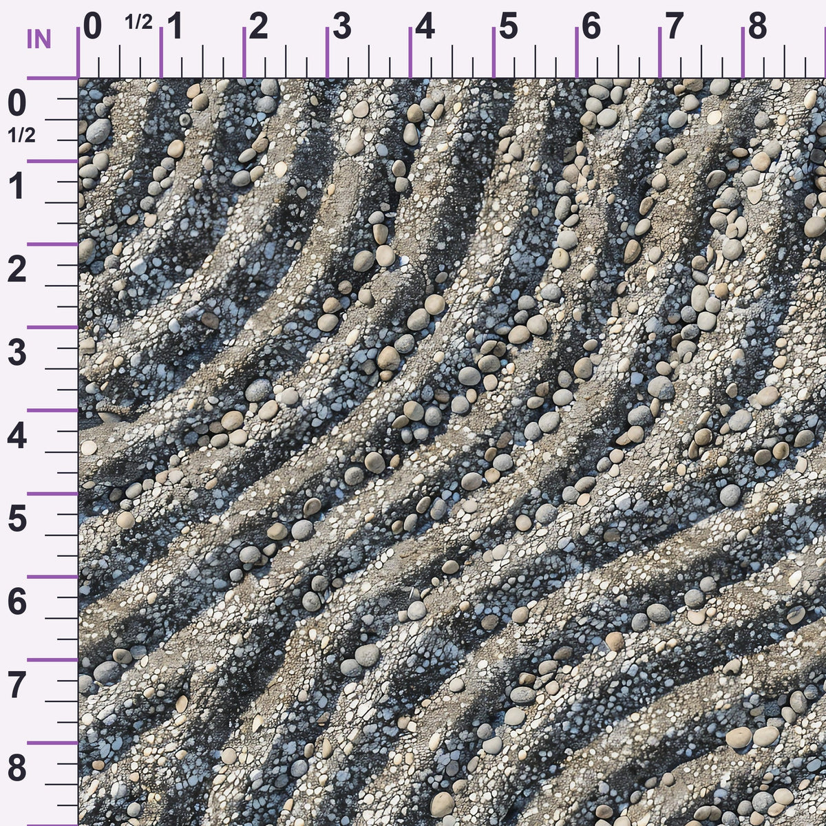 Japanese Zen Garden Pattern 4 Minky Fabric