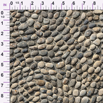 Japanese Zen Garden Pattern 5 Minky Fabric