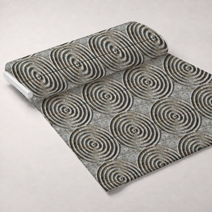 Japanese Zen Garden Pattern 8 Minky Fabric