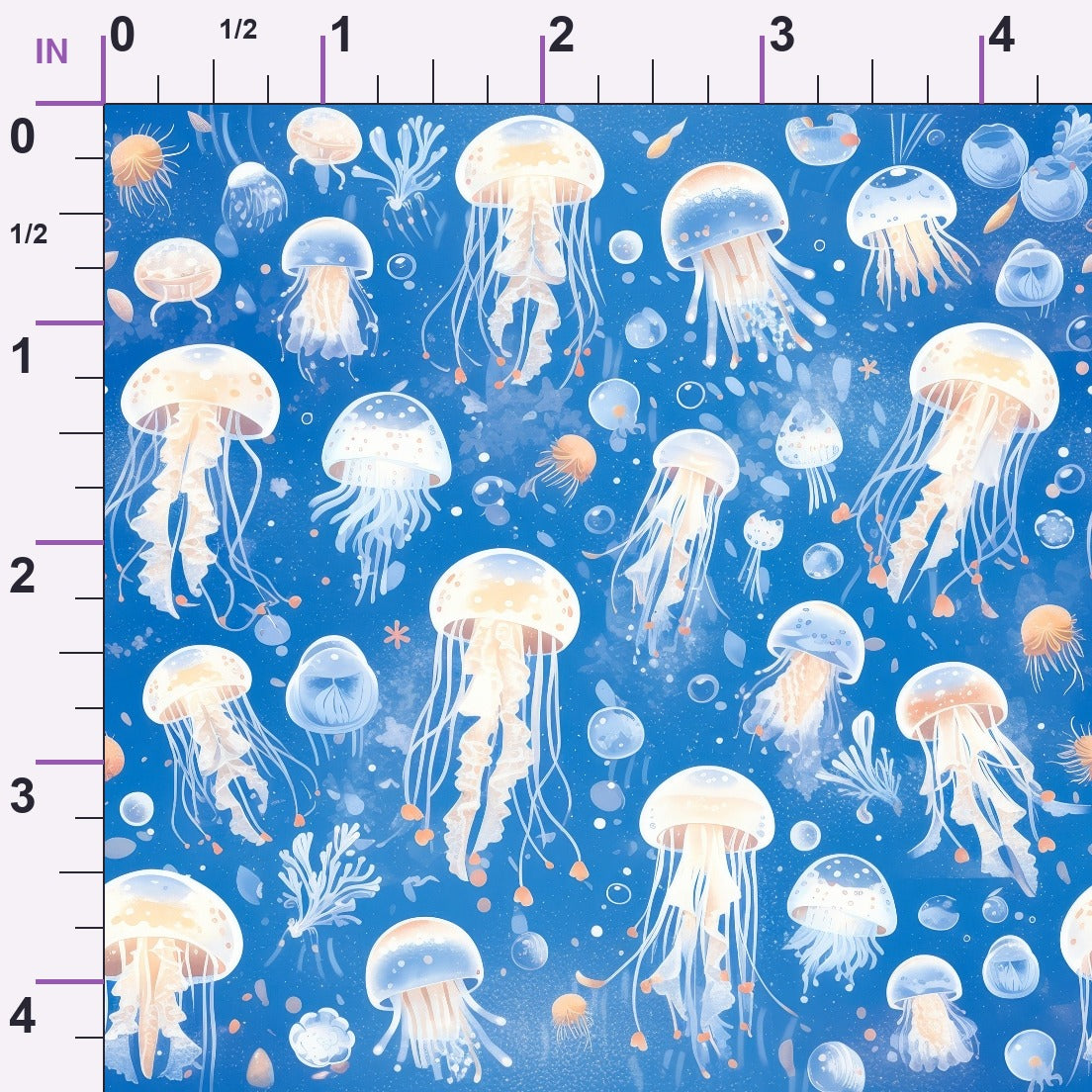 Jelly Fish Pattern 1 Minky Fabric