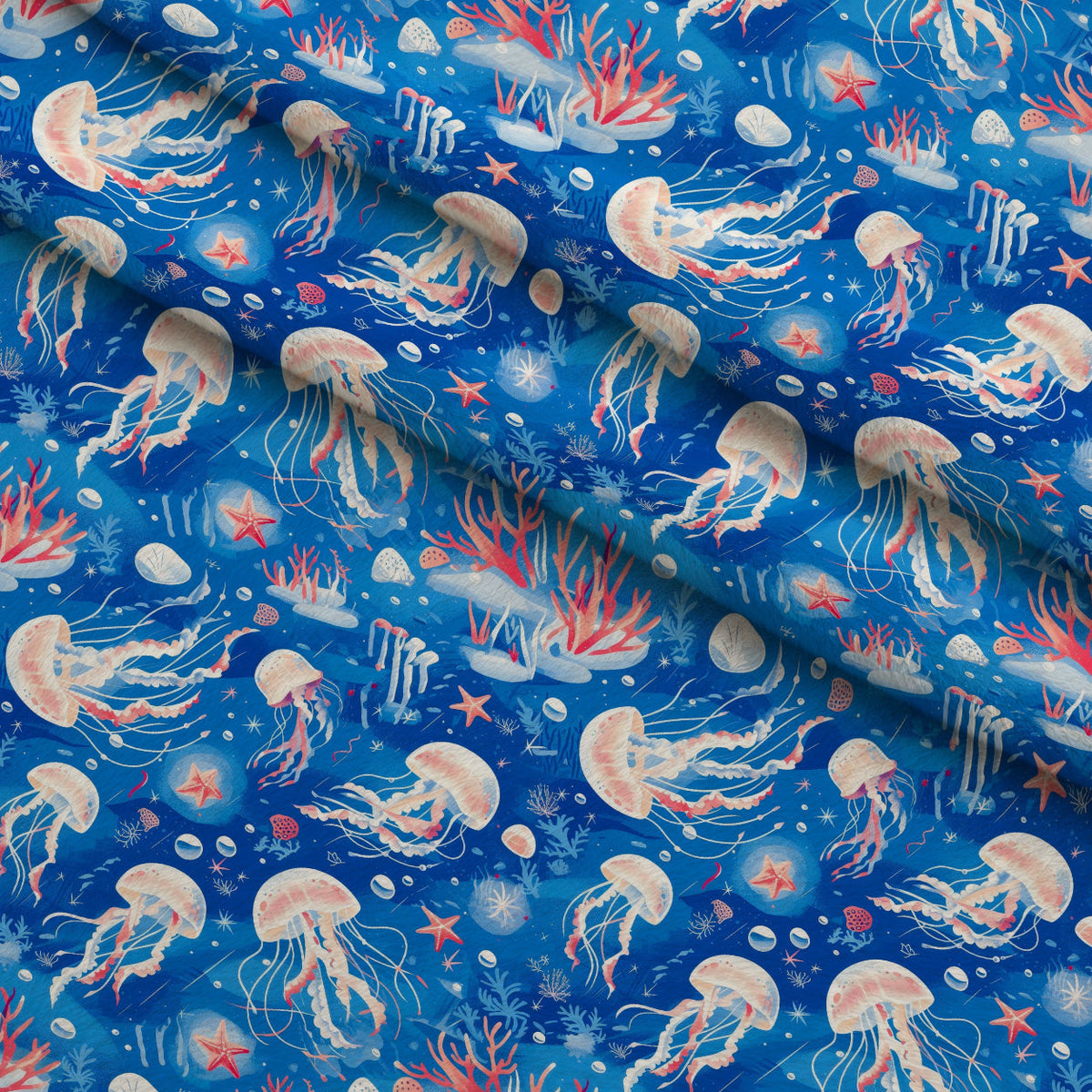 Jelly Fish Pattern 2 Minky Fabric