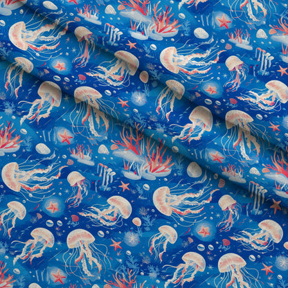 Jelly Fish Pattern 2 Minky Fabric