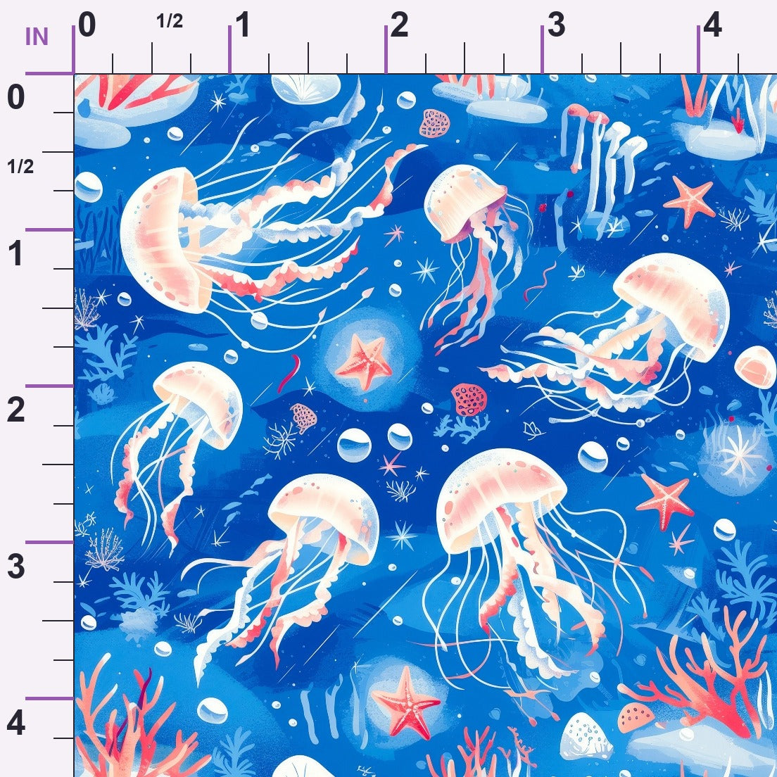 Jelly Fish Pattern 2 Minky Fabric