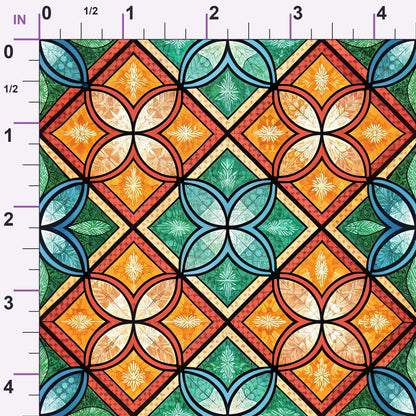 Jeweled Panes Pattern 11 Minky Fabric