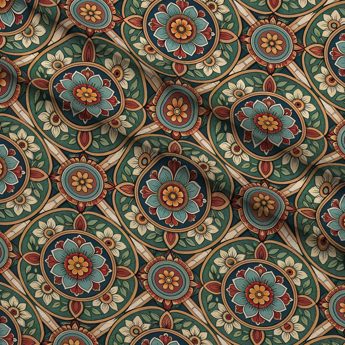 Jeweled Panes Pattern 2 Minky Fabric