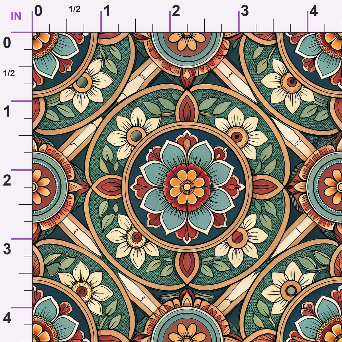Jeweled Panes Pattern 2 Minky Fabric