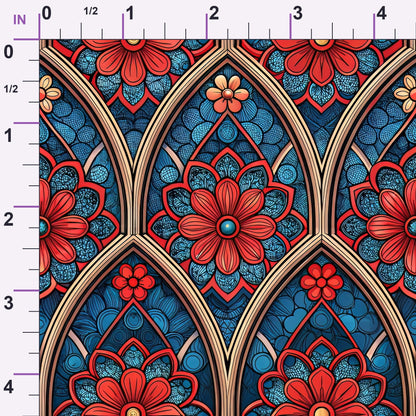 Jeweled Panes Pattern 3 Minky Fabric