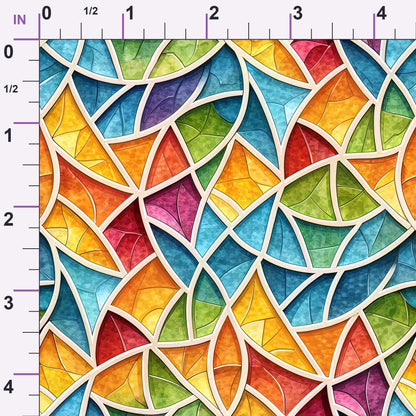 Jeweled Panes Pattern 5 Minky Fabric