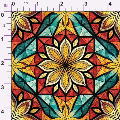 Jeweled Panes Pattern 7 Minky Fabric