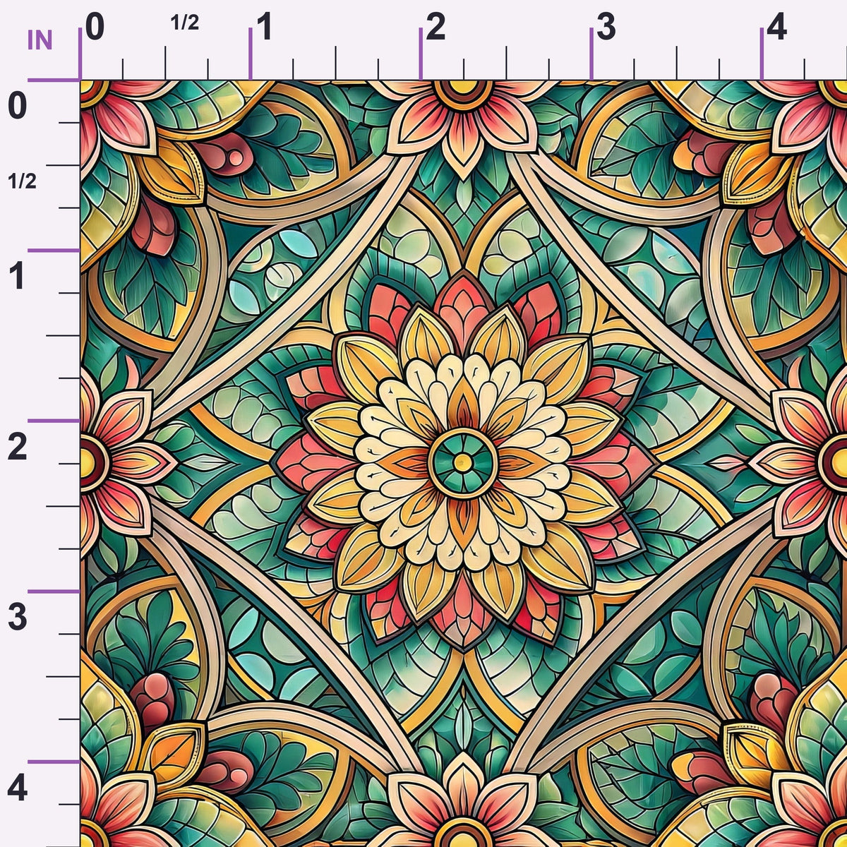Jeweled Panes Pattern 8 Minky Fabric