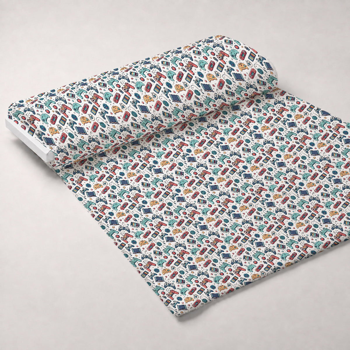 Joystick Doodles Pattern 7 Minky Fabric