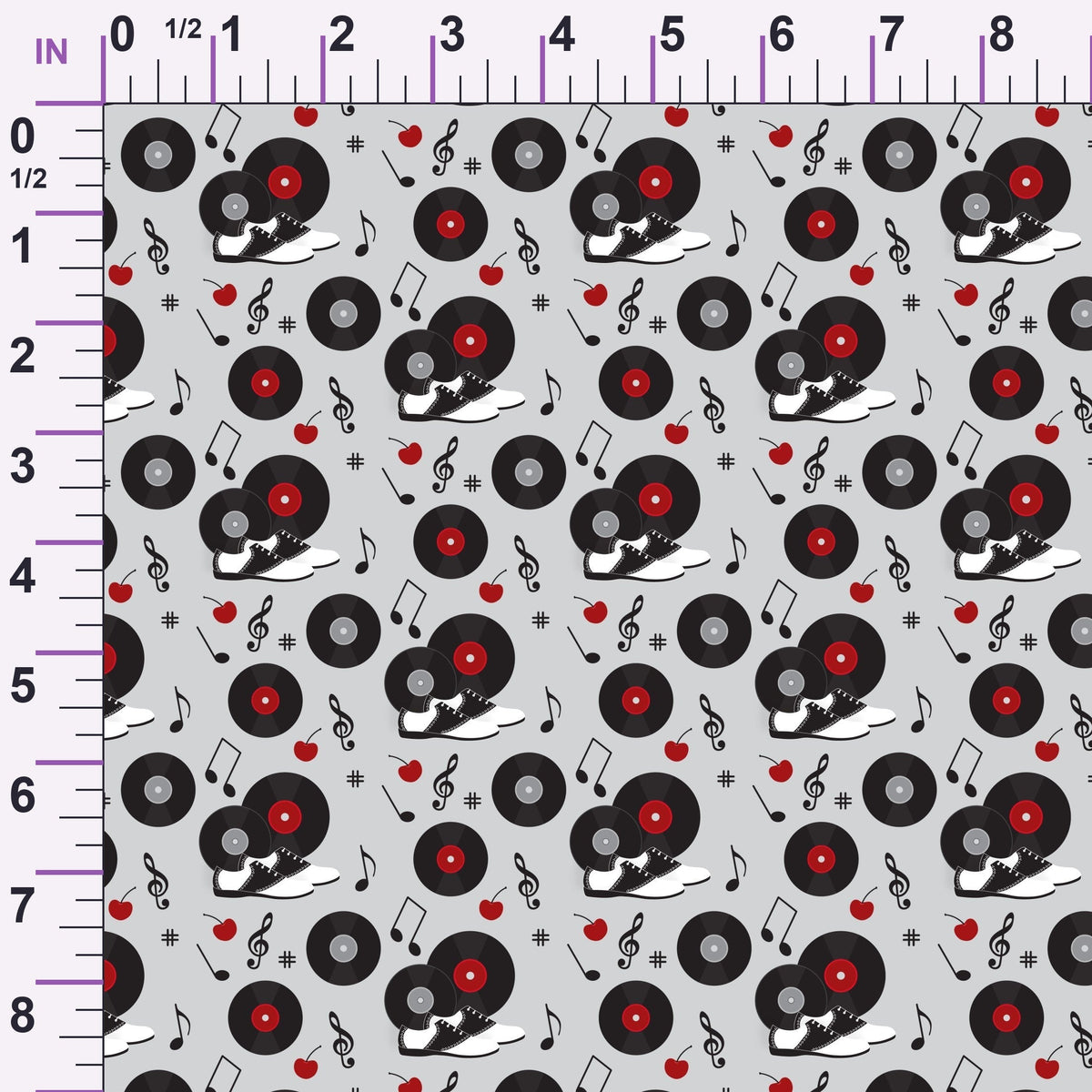 Jukebox Jive Pattern 15 Minky Fabric